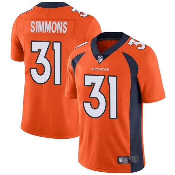 Denver Broncos Justin Simmons Orange Jersey - Picture 1 of 1